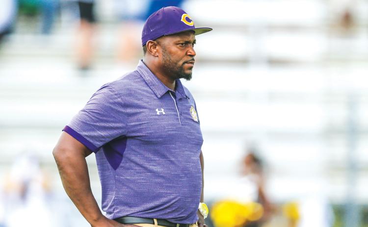 Columbia coach Brian Allen looks on prior to a game against Oakleaf last season. (FILE)