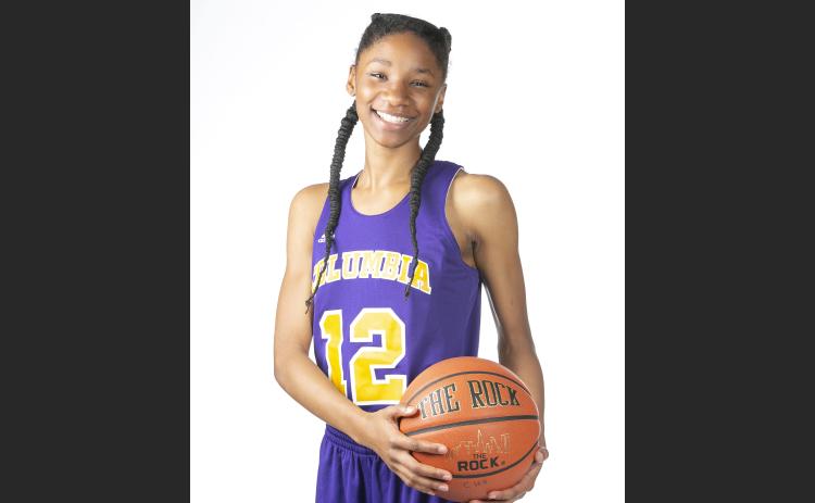 Quianna Dillard was the LCR's Girls Basketball Player of the Year in 2019 as she helped lead Columbia to its first playoff berth since 2009. (JEN CHASTEEN/Special to the Reporter))