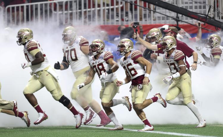 Will Florida State be able to run onto the field at Mercedes-Benz Stadium again, as the Seminoles did in 2017? (TAMPA BAY TIMES/TNS)