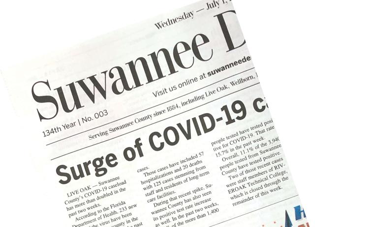 The final issue of the Suwannee Democrat was published Wednesday.