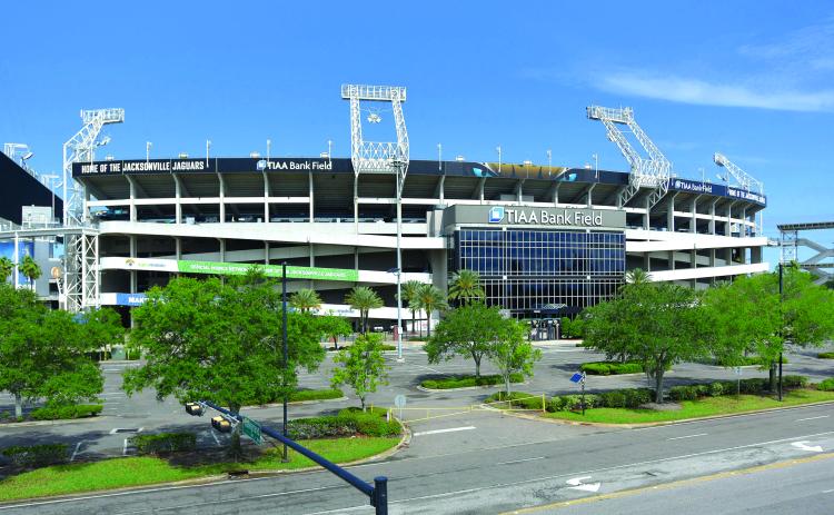 East side exterior of TIAA Bank Field. (TRIBUNE NEWS SERVICE)