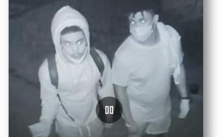 The Columbia County Sheriff’s Office is searching for two suspects that stole a surveillance camera from a Northwest Battle Hill Lane residence in early July. (Courtesy COLUMBIA COUNTY SHERIFF'S OFFICE)