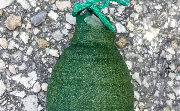 Homemade explosive devices that looked like hand grenades were found on a Michigan truck traveling south on Interstate 75 on Tuesday morning. (COURTESY ALACHUA COUNTY SHERIFF'S OFFICE)