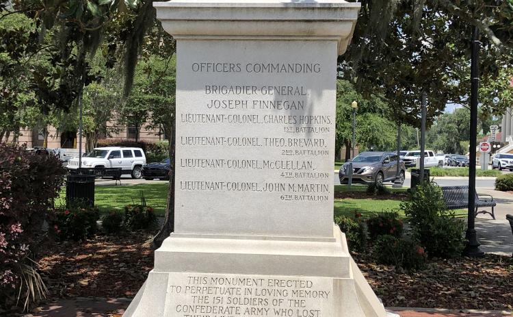 The city is talking with five private groups about a new home for the Confederate monument. (FILE)