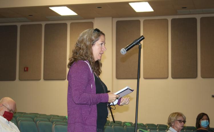 Selena Crews, a local teacher, said if the teachers are given the proper training, they could train the children on the proper ways to wear the masks when social distancing wasn’t possible. (TONY BRITT/Lake City Reporter)