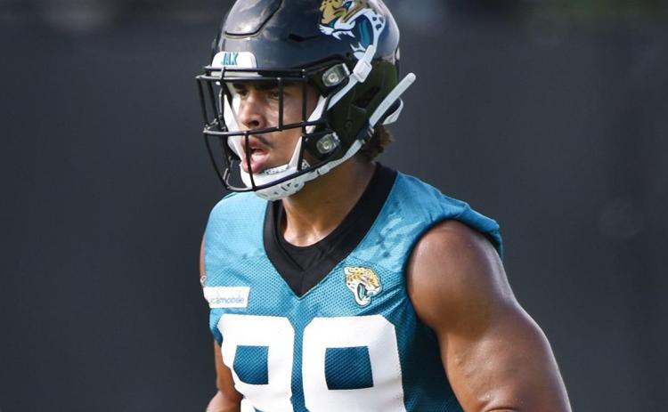 The Jacksonville Jaguars placed tight end Josh Oliver on injured reserve with a broken foot. (TRIBUNE NEWS SERVICE)