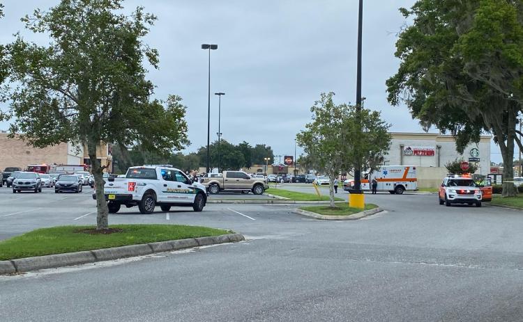The Lake City Mall was evacuated Sunday after a suspicious object was found with wires hanging out of it. It was later determined the object was a sub sandwich. (COURTESY)