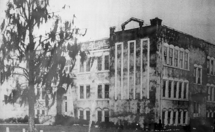 Richardson High School, shown in an undated photograph, may soon have a historical marker commemorating its long history of providing an education for blacks in Columbia County. (COURTESY)