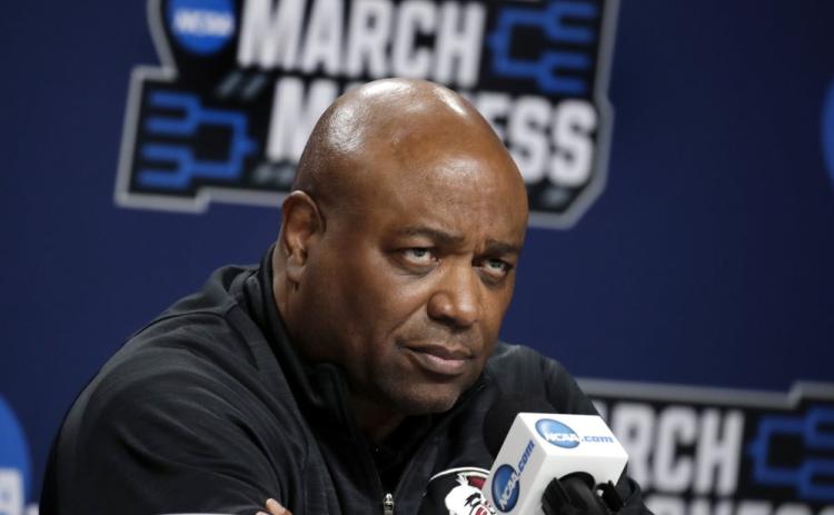 Florida State coach Leonard Hamilton listens to a question during a news conference at the NCAA Tournament on March 22, 2019, in Hartford, Conn. The No. 21 Seminoles face a tough challenge to claim the top spot in the ACC. (AP FILE PHOTO)