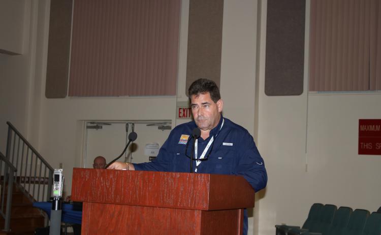 Tom Moffses, the health officer for Columbia County, said the health department’s first week of administering the covid-19 vaccine went well during the Board of County Commissioners meeting Thursday. (TONY BRITT/Lake City Reporter)
