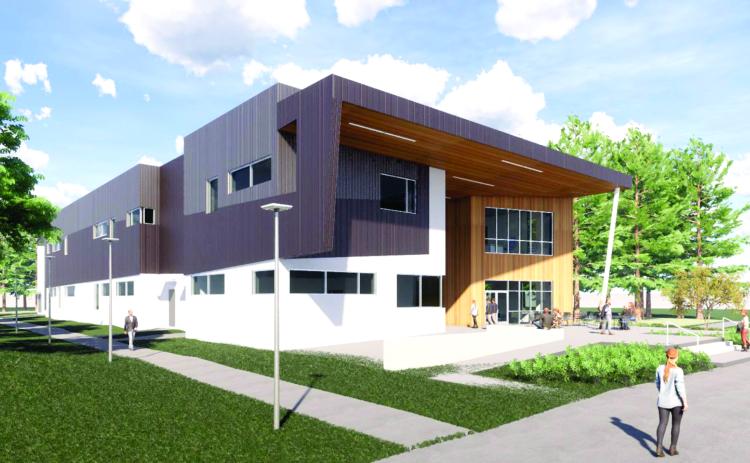 An artist’s rendering of Florida Gateway College’s new STEM building. Construction will begin on the facility soon with a completion target of the second quarter of 2022. (COURTESY)