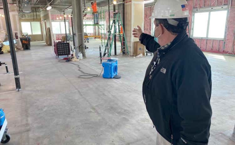 Construction began Monday on a 12-bed, $9 million expansion project at Lake City Medical Center. The expansion consists of filling in a wing on the third floor of the hospital. (COURTESY)