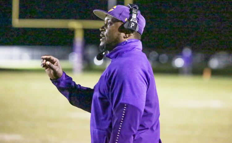 Columbia coach Brian Allen looks on during a game last season. (BRENT KUYKENDALL/Lake City Reporter)