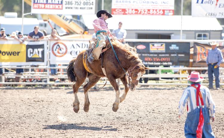 The Florida Gateway Pro Rodeo’s three-day festivities concluded Sunday afternoon with events like steer wrestling in the midafternoon sun.