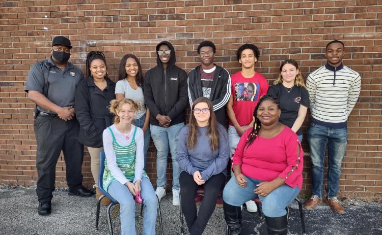Ronnie Collins (back row, far left), Columbia’s Top Talent founder, stands with local artists scheduled to compete in Friday’s contest. Singers scheduled to compete in the event are (in no particular order) Serenity Camiel, Jasmine Mosley, Daniel Fulton, Kerry Polingo, Tariq Shiver, Tristian Pentomino, James Williamson, Faith Ingram, Joanna Robertson and Cai’Laina Mobley. (COURTESY)