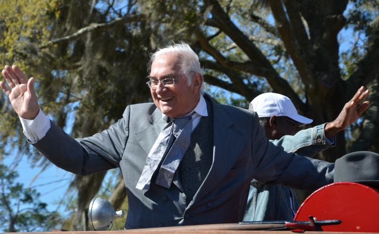 Lake City Mayor Stephen Witt greets the crowd at the 2020 Olustee Battle Festival. The festival is returning in 2022, although no parade is currently scheduled. (FILE)