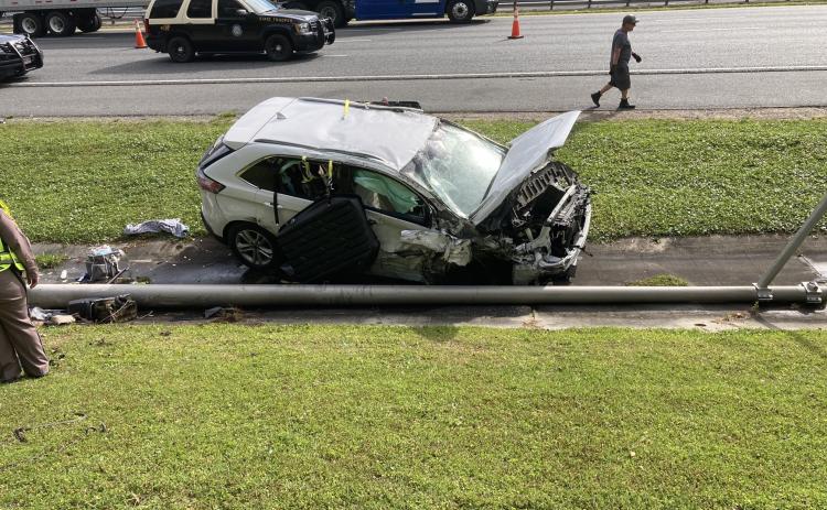 An Illinois woman was killed in a two-vehicle crash Wednesday morning on Interstate 75. (COURTESY FLORIDA HIGHWAY PATROL)