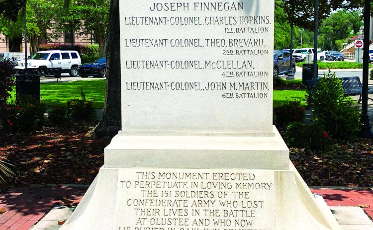 Columbia County officials voted 4-1 to give Olustee Park, along with its monument, to the City of Lake City. (FILE)