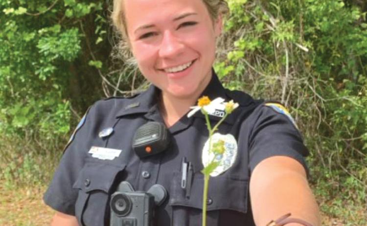 LCPD officer Taylor Sapp was recently diagnosed with lymphoma. (COURTESY)
