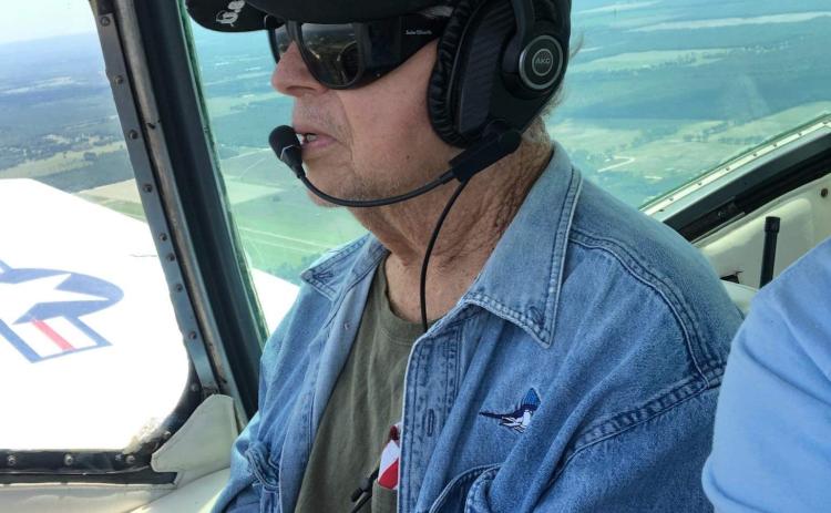 Mike Farrar, a 78-year-old Air Force veteran battling cancer, got a chance to fly again last weekend. (COURTESY)