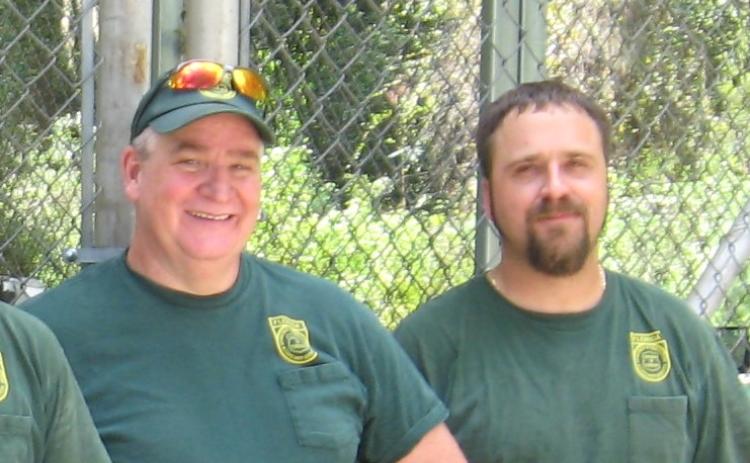 Wildland firefighters Brett Fulton (left) and Joshua Burch lost their lives 10 years ago Sunday while fighting the Blue Ribbon Fire in 2011. (COURTESY)