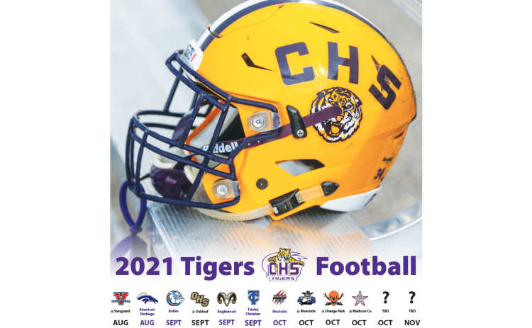 Columbia's 2021 schedule. The Tigers are still looking for a 10th game in either Week 10 or Week 11. (JORDAN KROEGER/Lake City Reporter)