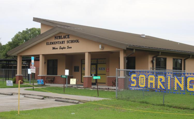 A new, larger two-story school building would be constructed on the Niblack Elementary School campus as part of the Columbia County School District’s plan to replace four aging elementary schools. (TONY BRITT/Lake City Reporter)