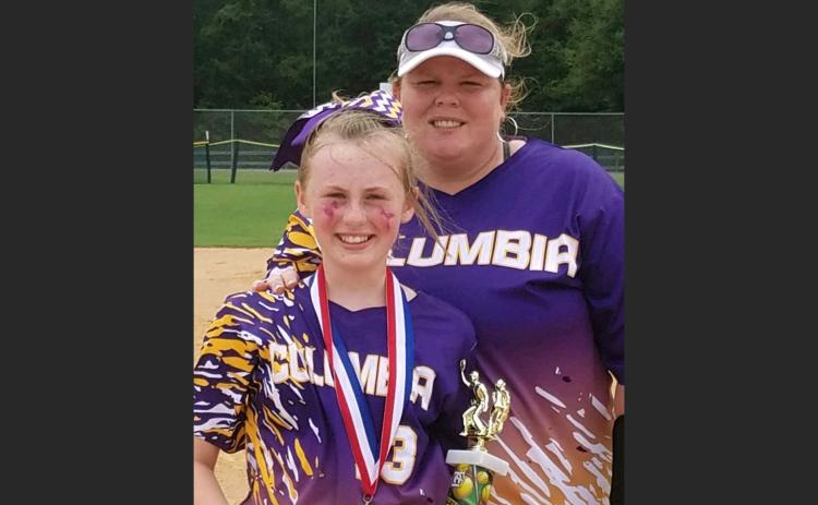 Cindy Dansby is pictured with her daughter, Anna, during their time with Columbia All-Stars. (COURTESY)