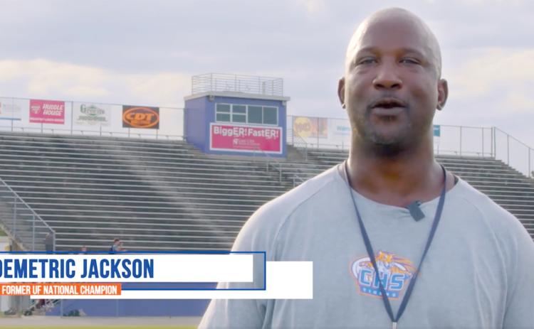 Three former Columbia High standouts —Demetric Jackson, Kayli Kvistad and Shayne Edge were among Florida Gator greats that joined with the Florida Department of Transportation to provide safety messages to UF students this week. (COURTESY)