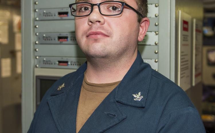 Lake City native Zachary Rudman, a Petty Officer 2nd Class in the U.S. Navy, serves aboard the USS Essex. (COURTESY)