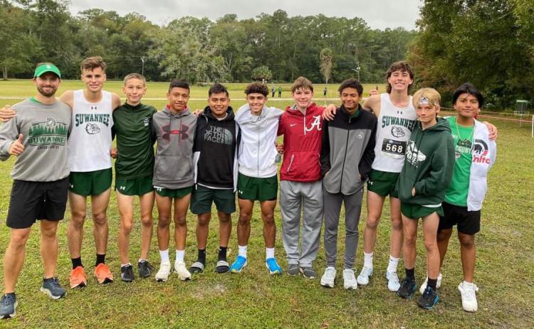 Suwannee's boys cross country team placed eighth at the Region 1-2A Meet on Friday to qualify for state. (COURTESY)