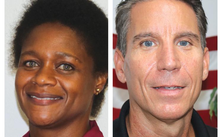 Befaithful Coker (left) and Stephen A. Douglas each believe they have the right to the vacant Lake City Council seat.