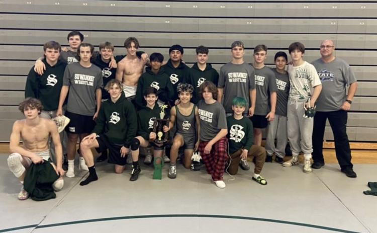 Suwannee went 7-1 and placed second at the Weeki Wachee Duals on Saturday. (COURTESY)