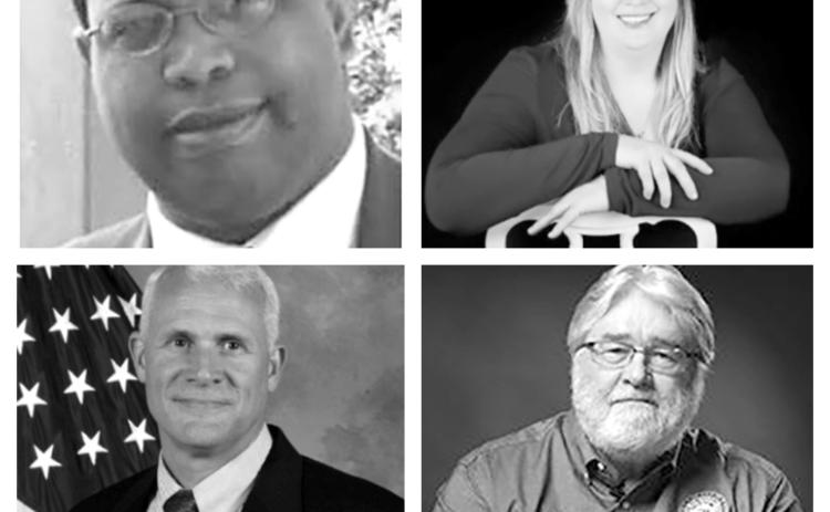 Thomas (from top left, clockwise), Ladner, Braithwaite and Adams.