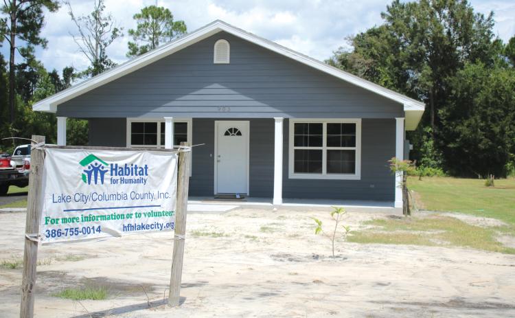 The Lake City/Columbia County Habitat for Humanity, which completed its ninth home in August, had numerous items, including nail guns, extension cords and other hand tools, stolen recently from its storage building. (FILE)