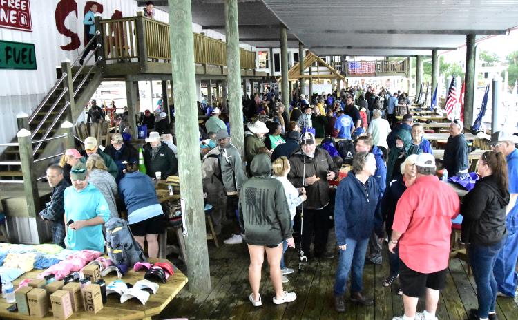 Hooked on Heroes, a local non-profit organization, took 246 veterans fishing Saturday at the Sea Hag Marina in Steinhatchee. (ROB WOLFE/Special to the Reporter)