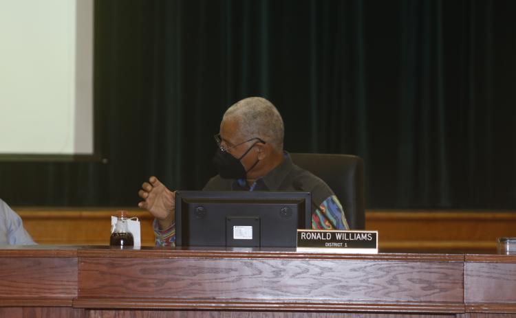Commissioner Ron Williams said the county needs to pull back from the Lake City utility advisory committee until the city fills its leadership positions. (JAMIE WACHTER/Lake City Reporter)