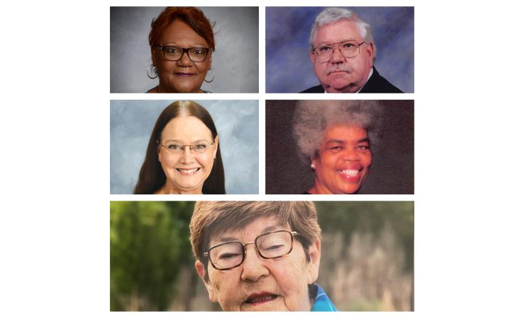 Crusaw (clockwise from top left), Flanagan, Lane, Steadman and Wickland.