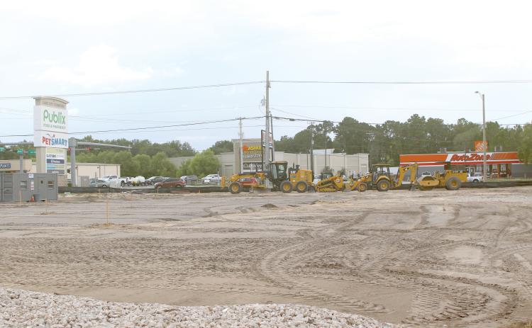 Construction crews are currently working on the future site of a Culver's fast food restaurant. (JAMIE WACHTER/Lake City Reporter)