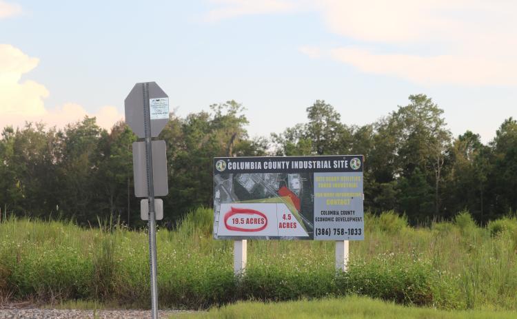 Columbia County is considering using 19.5 acres off State Road 100 as an incentive for a cold storage distribution company. (JAMIE WACHTER/Lake City Reporter)