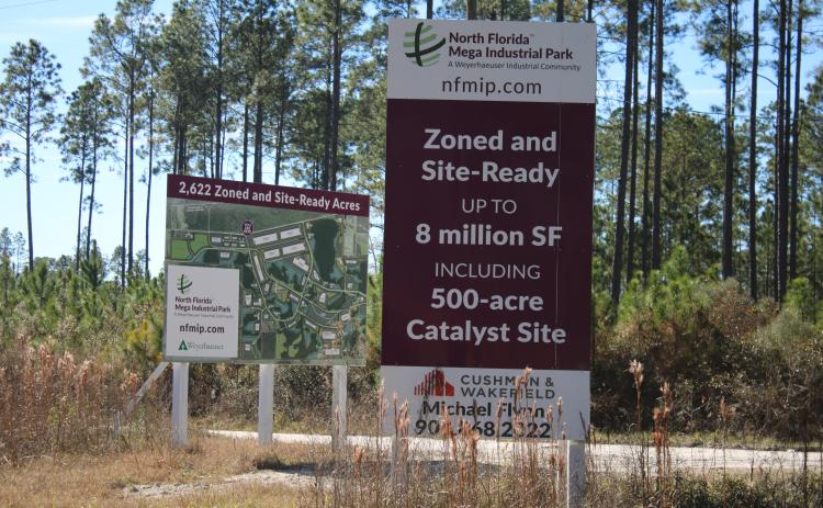 County Manager David Kraus updated the Board of County Commissioners on the state of the North Florida Mega Industrial Park project at the board’s meeting Tuesday. (FILE)