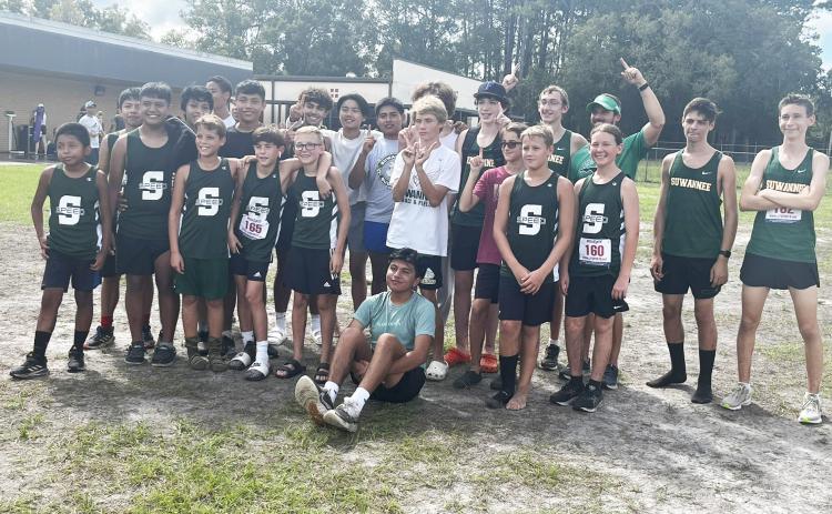 Suwannee’s boys cross country team won the Bradford Invitational on Saturday. (COURTESY)