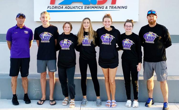 Columbia's swim team competed at the Region 1-3A meet on Wednesday. (COURTESY)