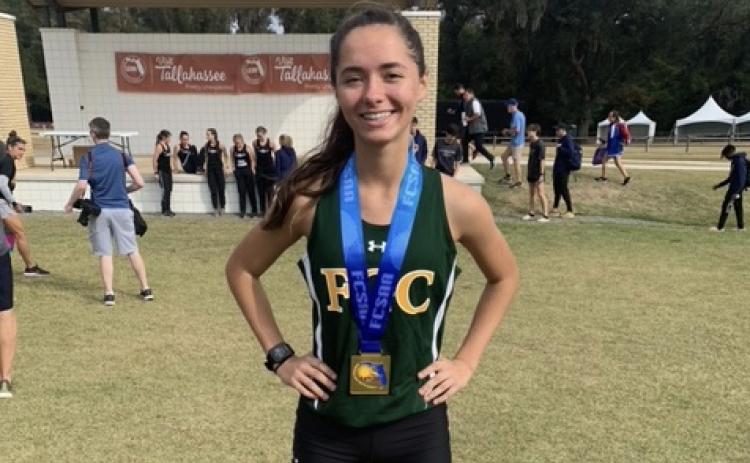 FGC runner Kyla Desmartin finished fifth at the NJCAA Region 8 Championship on Friday and was named to the All-Region team. (COURTESY)