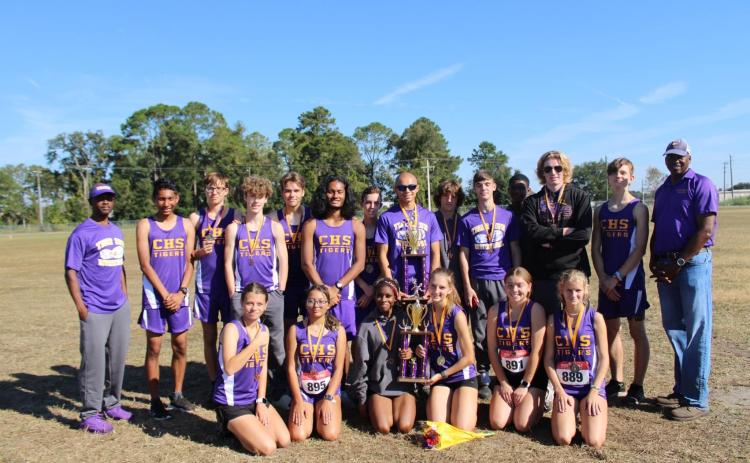Columbia’s boys and girls cross country teams won the Tiger Run on Saturday. (COURTESY)