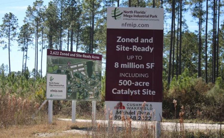Columbia County is pursuing a $9M state loan to help with the cost for a wastewater treatment plant at the North Florida Mega Industrial Park. (FILE)
