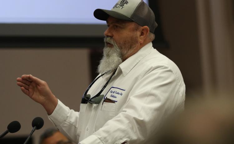 Lake City Manager Paul Dyal told the County Commission on Thursday that a letter to terminate building services was ‘inadvertently’ sent. (JAMIE WACHTER/Lake City Reporter)