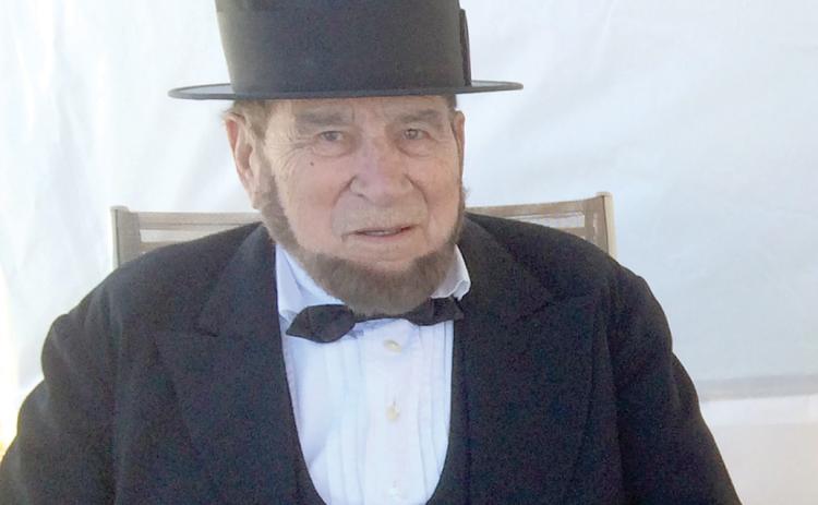 Tad Allen portrayed Abraham Lincoln at the Olustee Festival for more than 30 years. (COURTESY)