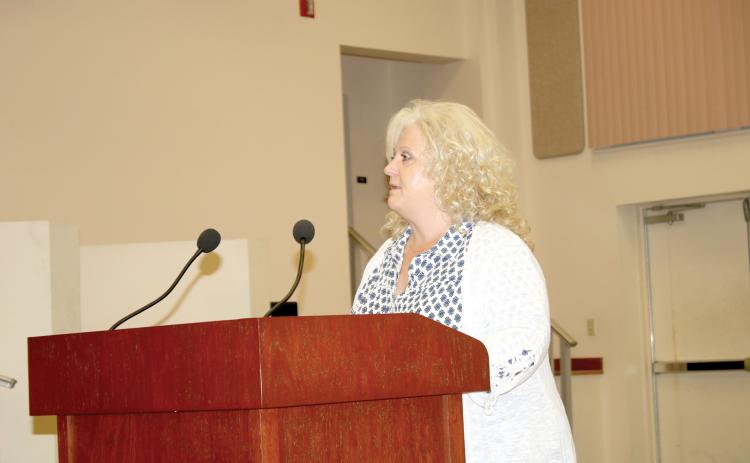Columbia County Supervisor of Elections Tomi Brown told the School Board members that redistricting would come with significant costs, but the separate maps cause mass confusion for voters. (TONY BRITT/Lake City Reporter)