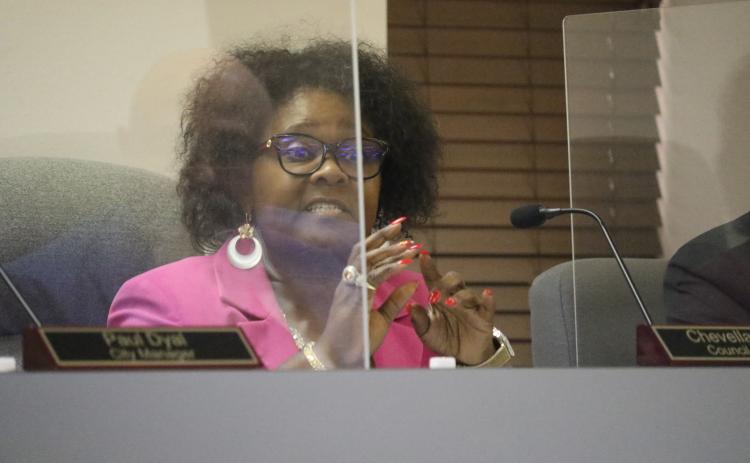 Lake City Councilwoman Chevella Young said she was not impressed by Columbia County’s recreation efforts at Richardson Community Center. (JAMIE WACHTER/Lake City Reporter)